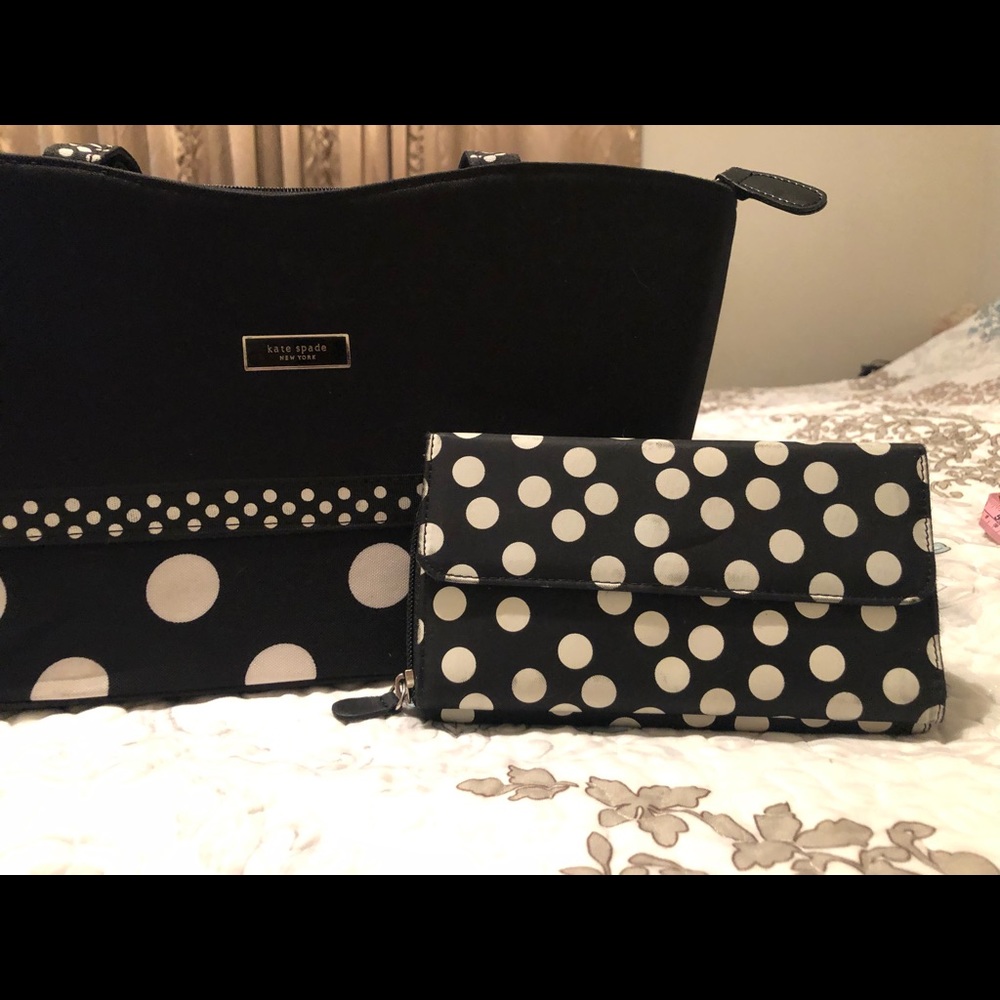 Kate Spade dot purse & wallet